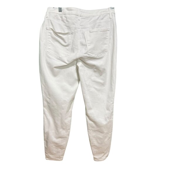 Talbots Flawless White High-Waist Jegging Ankle Jeans | Size 6 Slim Fit Stretch - Picture 3 of 7